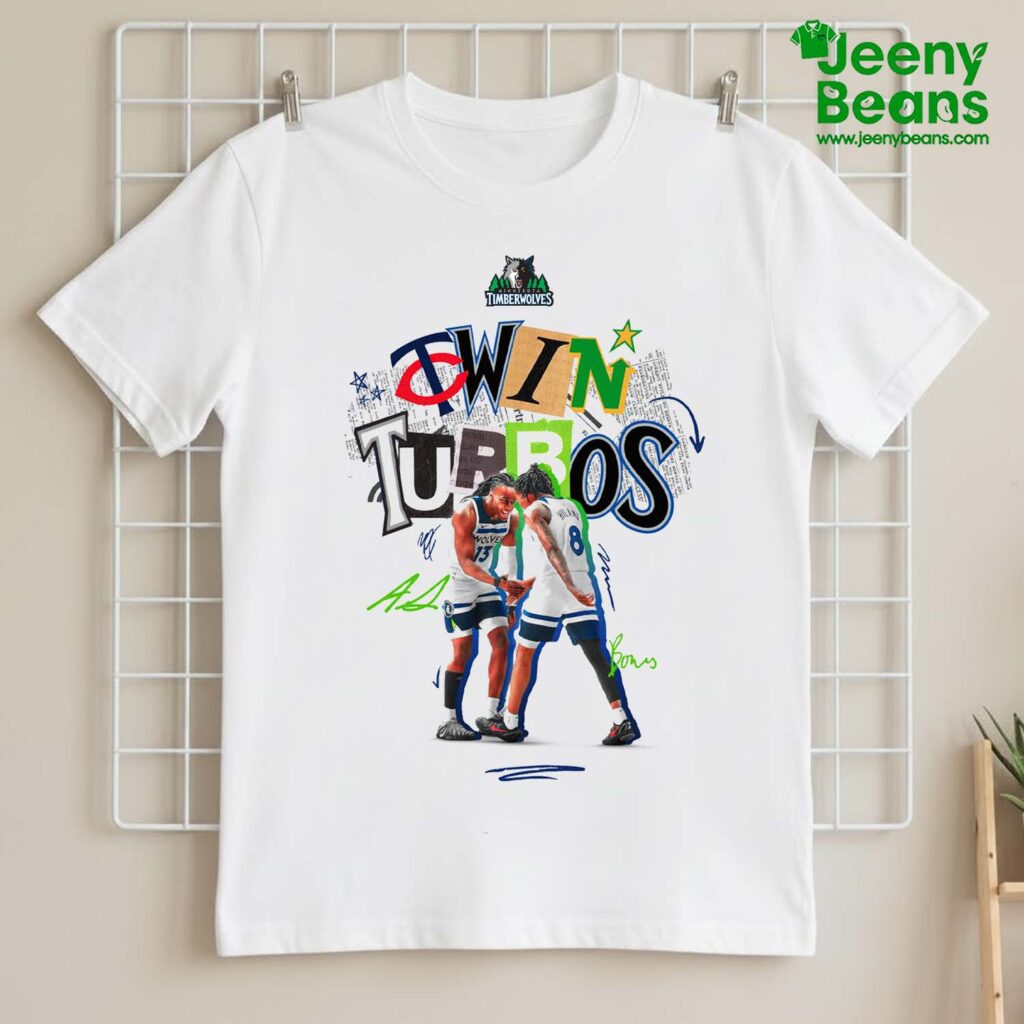 Minnesota Timberwolves Twin Turbos Ayo x Bones Shirt