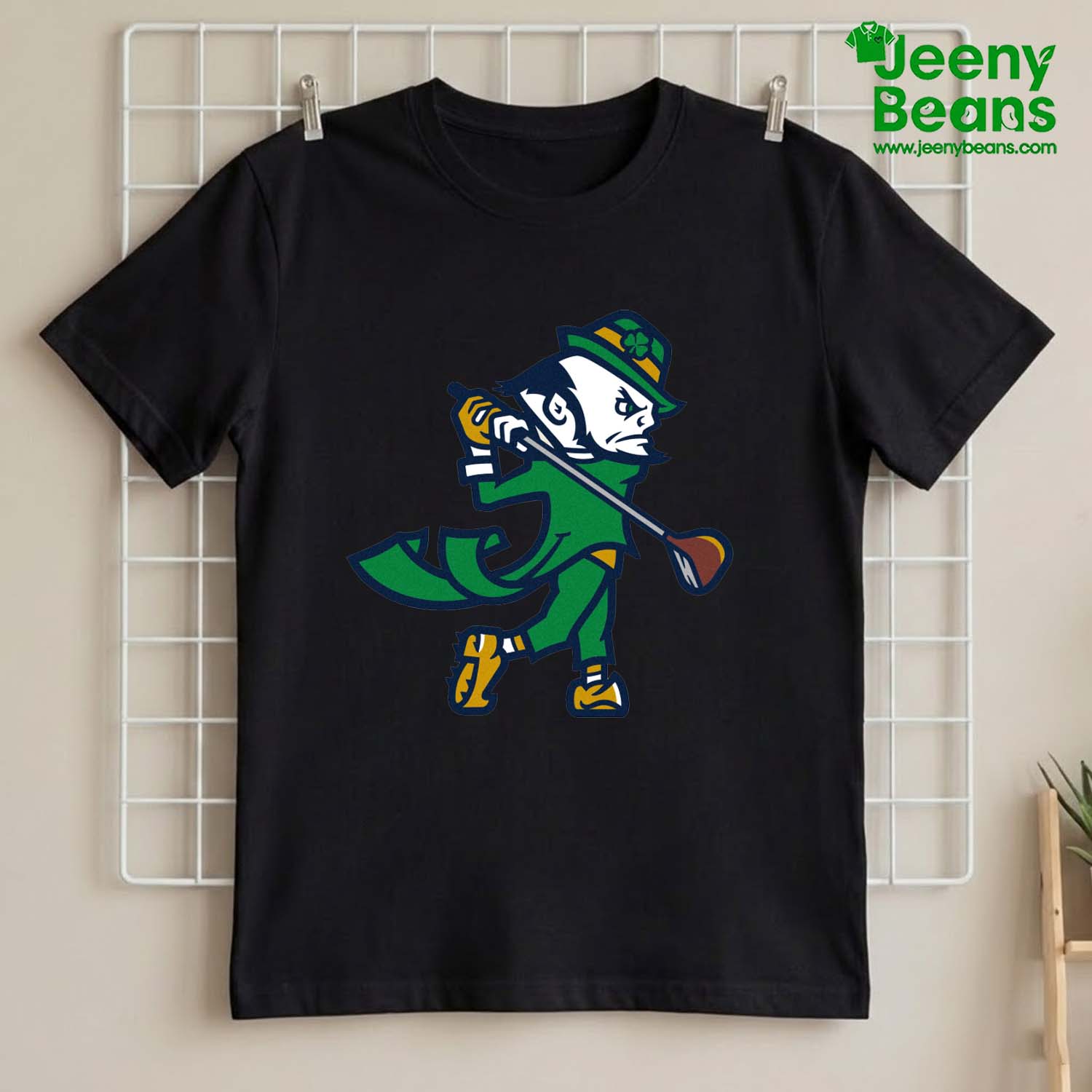 Notre Dame Golf Leprechaun Shirt