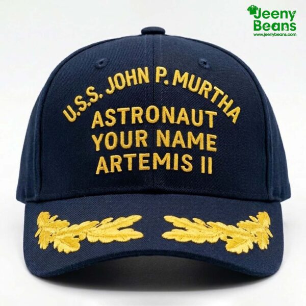 Astronaut Artemis II Hat Custom Name