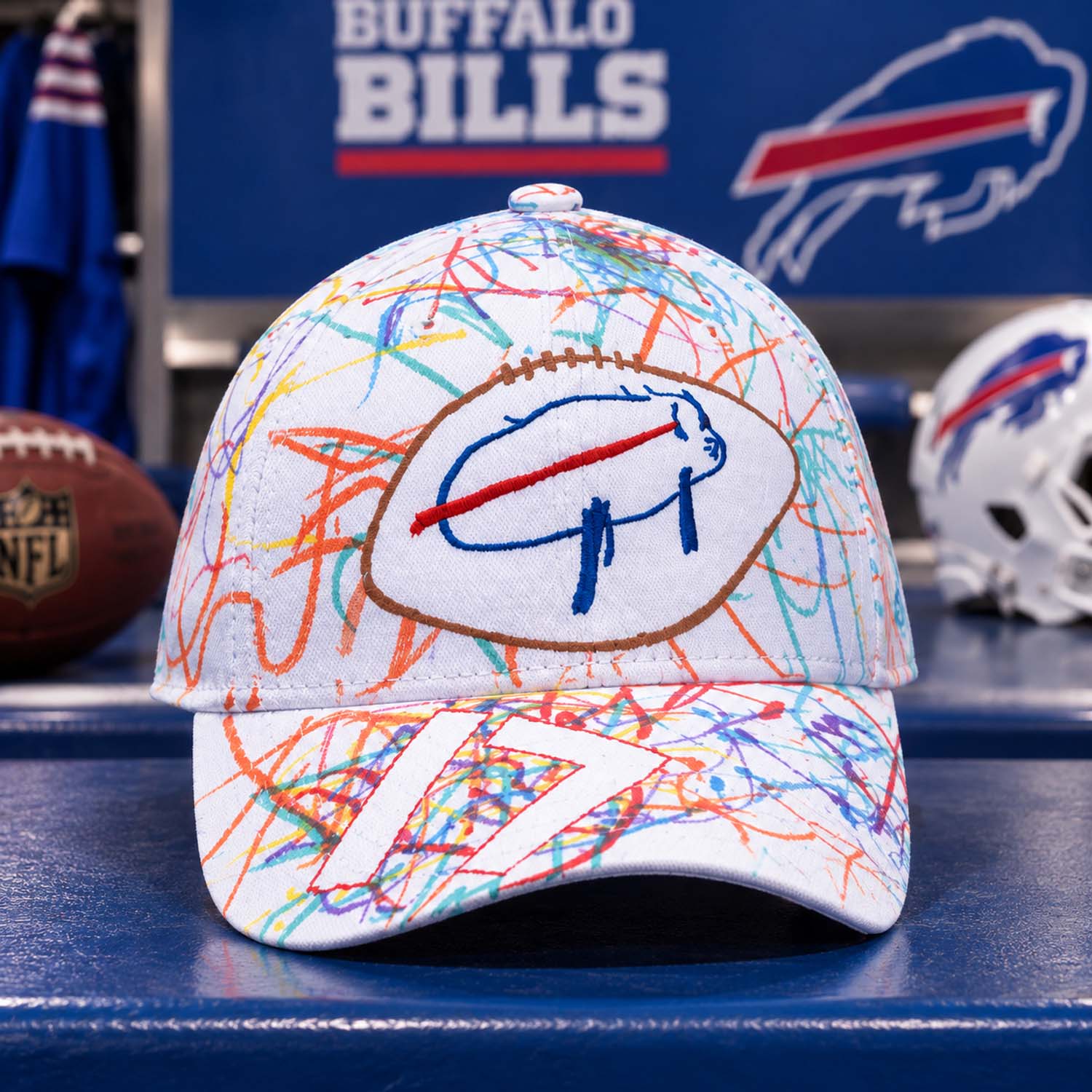 Josh Allen Children's Hospital Custom Hat Josh Allen Children's Hospital Custom Hat