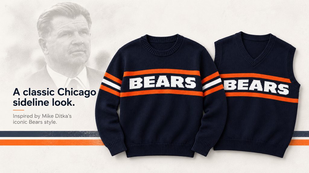 Coach Mike Ditka Bears Sweater Blog